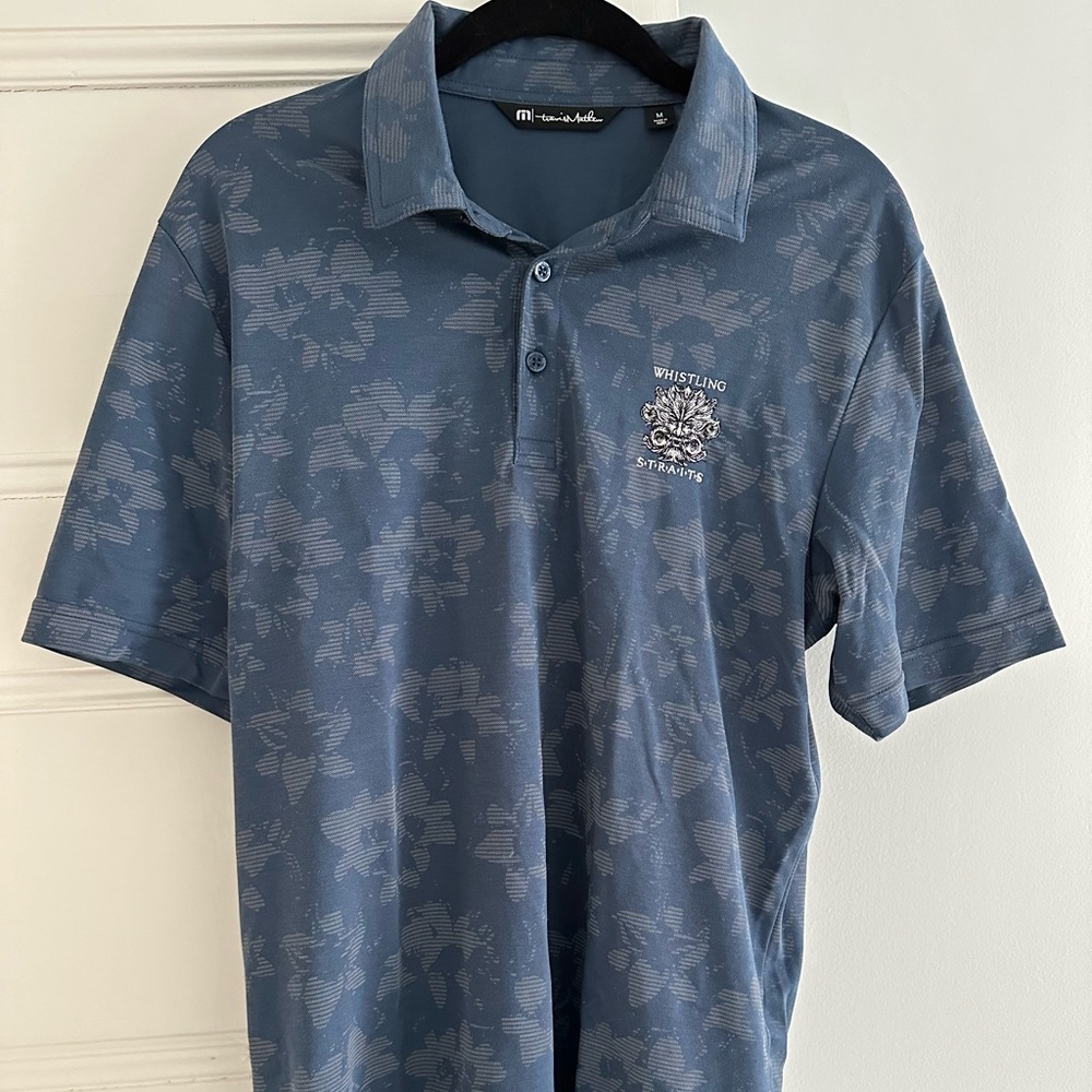 Travis Matthews men’s golf polo blue medium